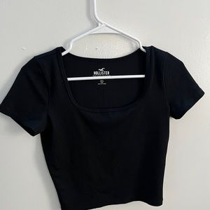 a black baby tee shirt